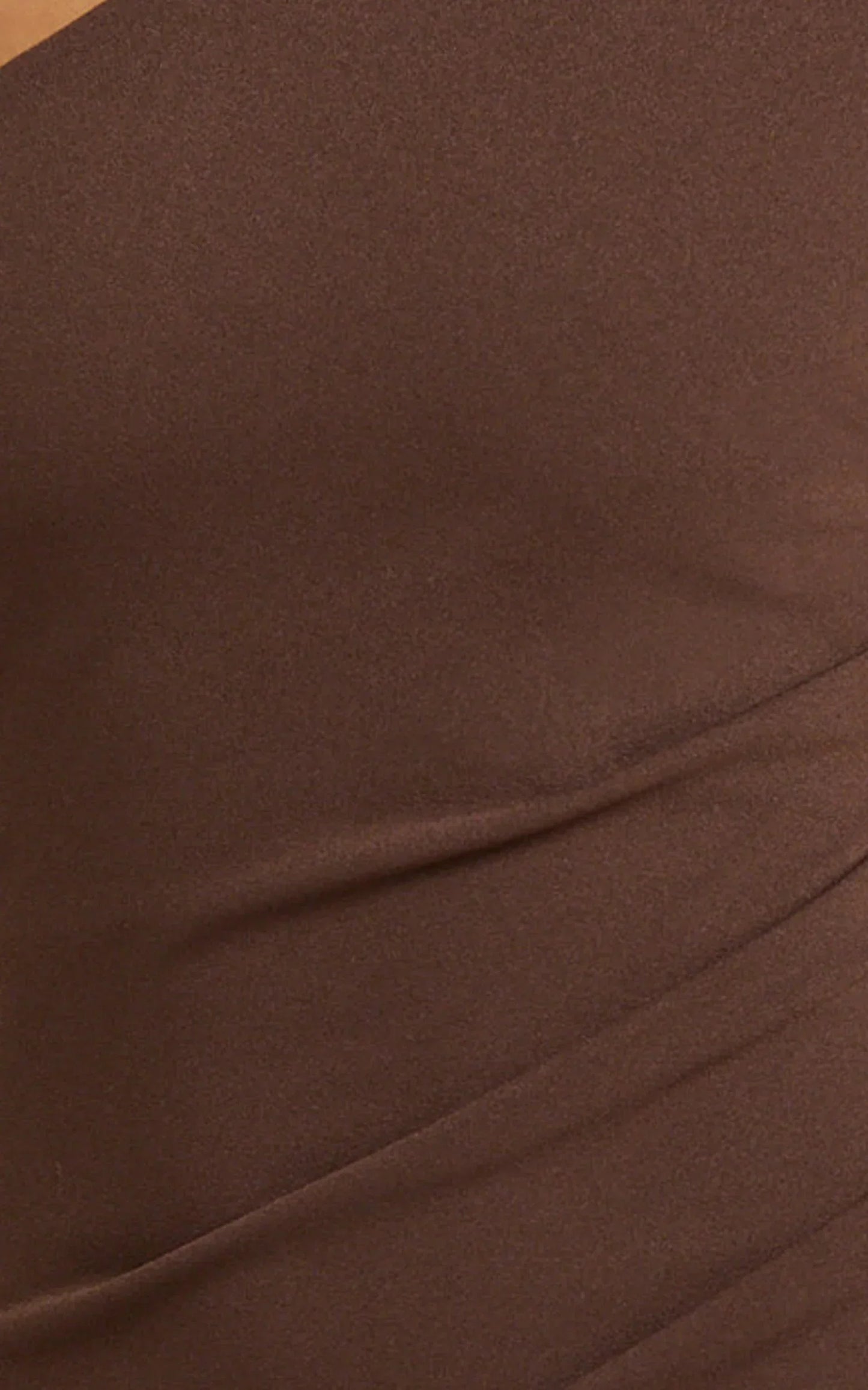 Criselda Maxi Dress One Shoulder Maxi Dress in Chocolate