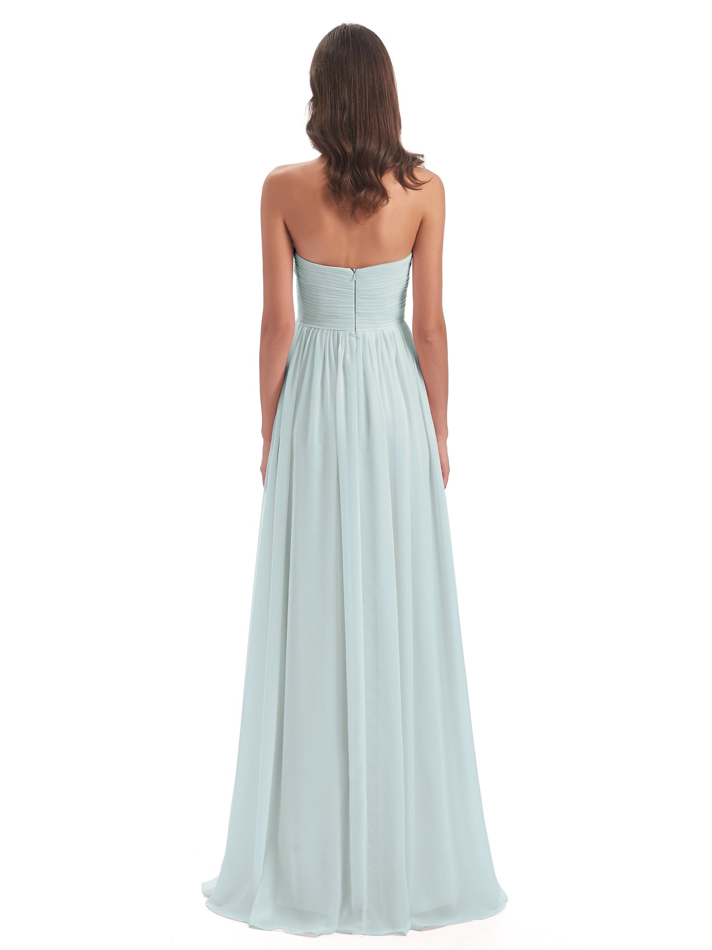 Sunny Floor Length Sweetheart Chiffon Bridesmaid Dresses