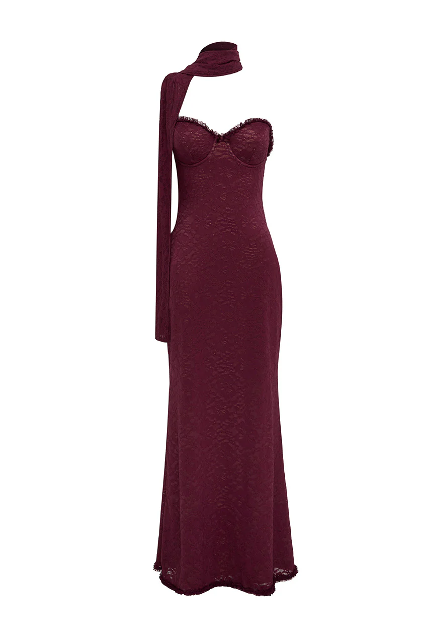 Amana Maxi Dress - Wine
