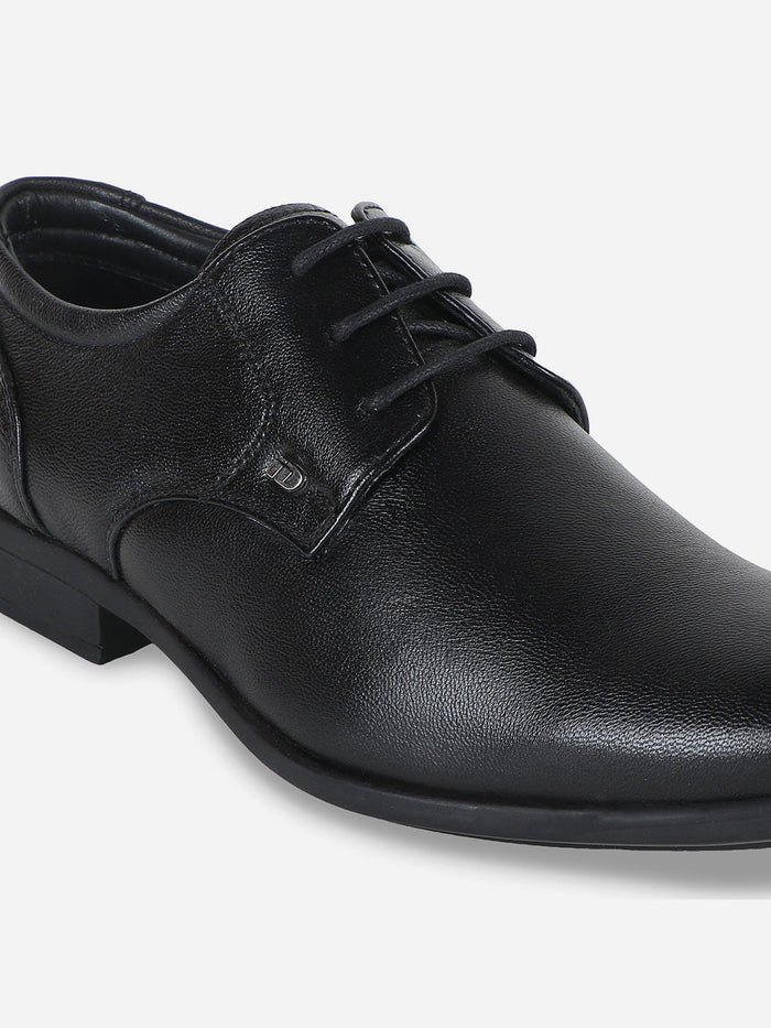 Men's Black Regular Toe Lace Up Formal (ID6017)-Formals - iD Shoes