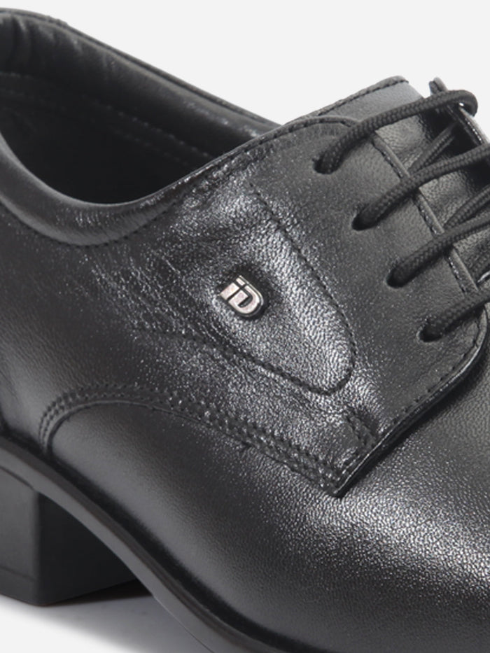 Men's Black Regular Toe Lace up Formal (ID6103)-Formals - iD Shoes