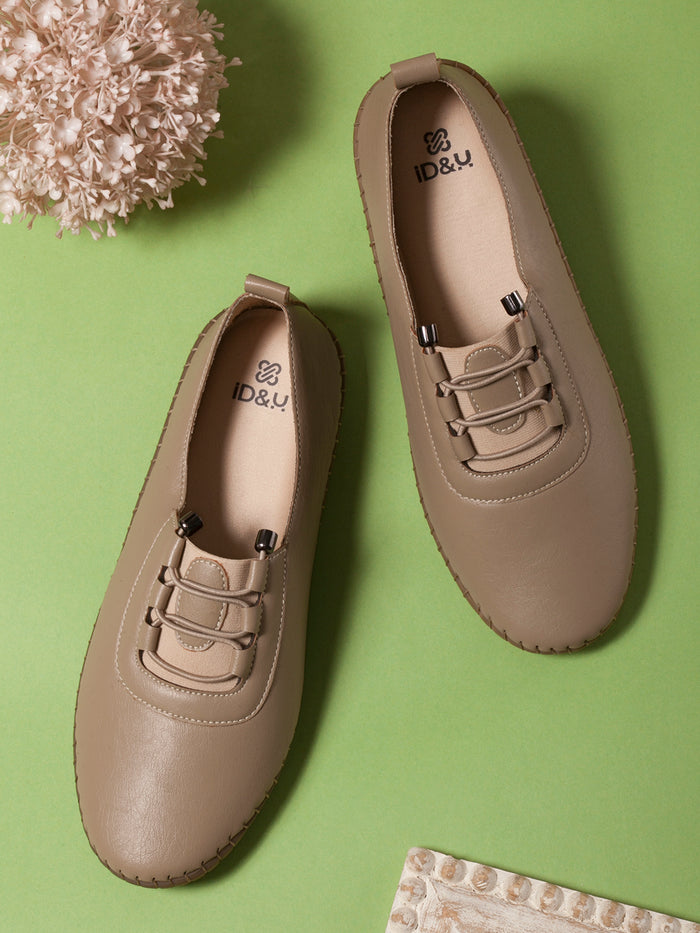 Women's Stone Beige Casual Loafers (IU2013)