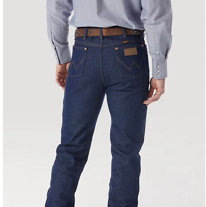 Wrangler Men's Cowboy Cut Rigid Slim Fit Jean Prewashed Indigo