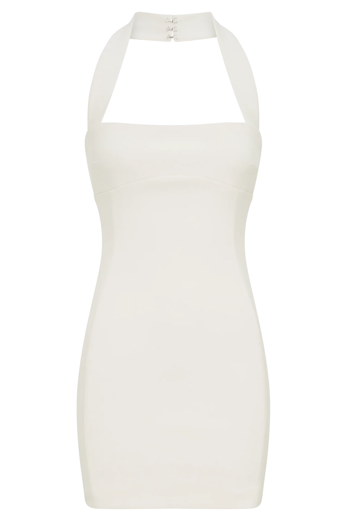 Amelita Suiting Halter Mini Dress - Ivory