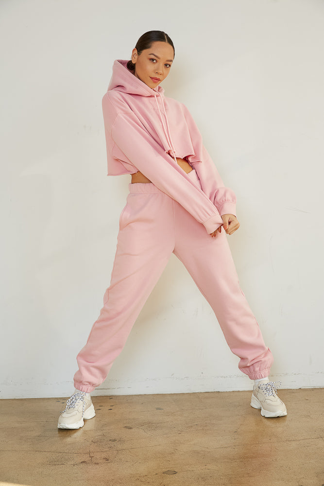 90s Baggy Sweatpants In Pink