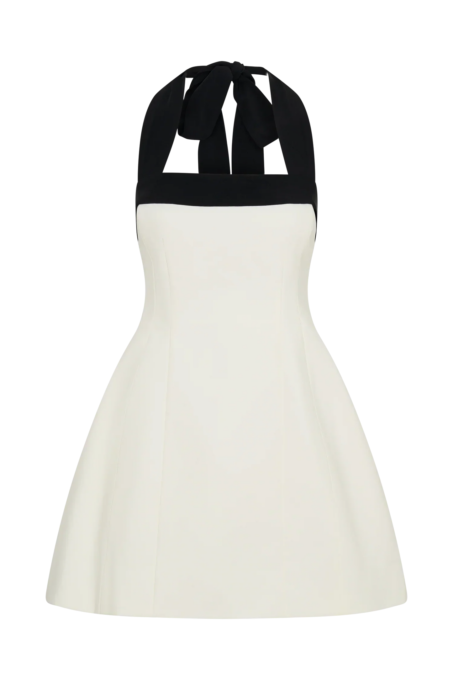Cara Contrast Suiting Mini Dress - Black/White