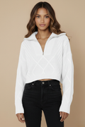 Jax Crop Jumper - White