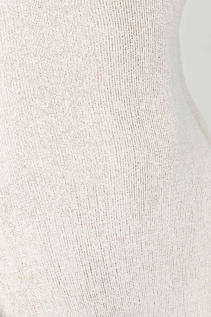 Talia Maxi Open Back Knit Dress - Ivory