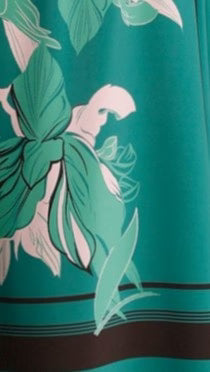 Hadas Maxi Dress - Green Print
