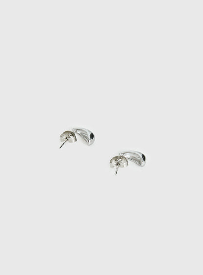 Avaline Stainless Steel Stud Earrings Silver