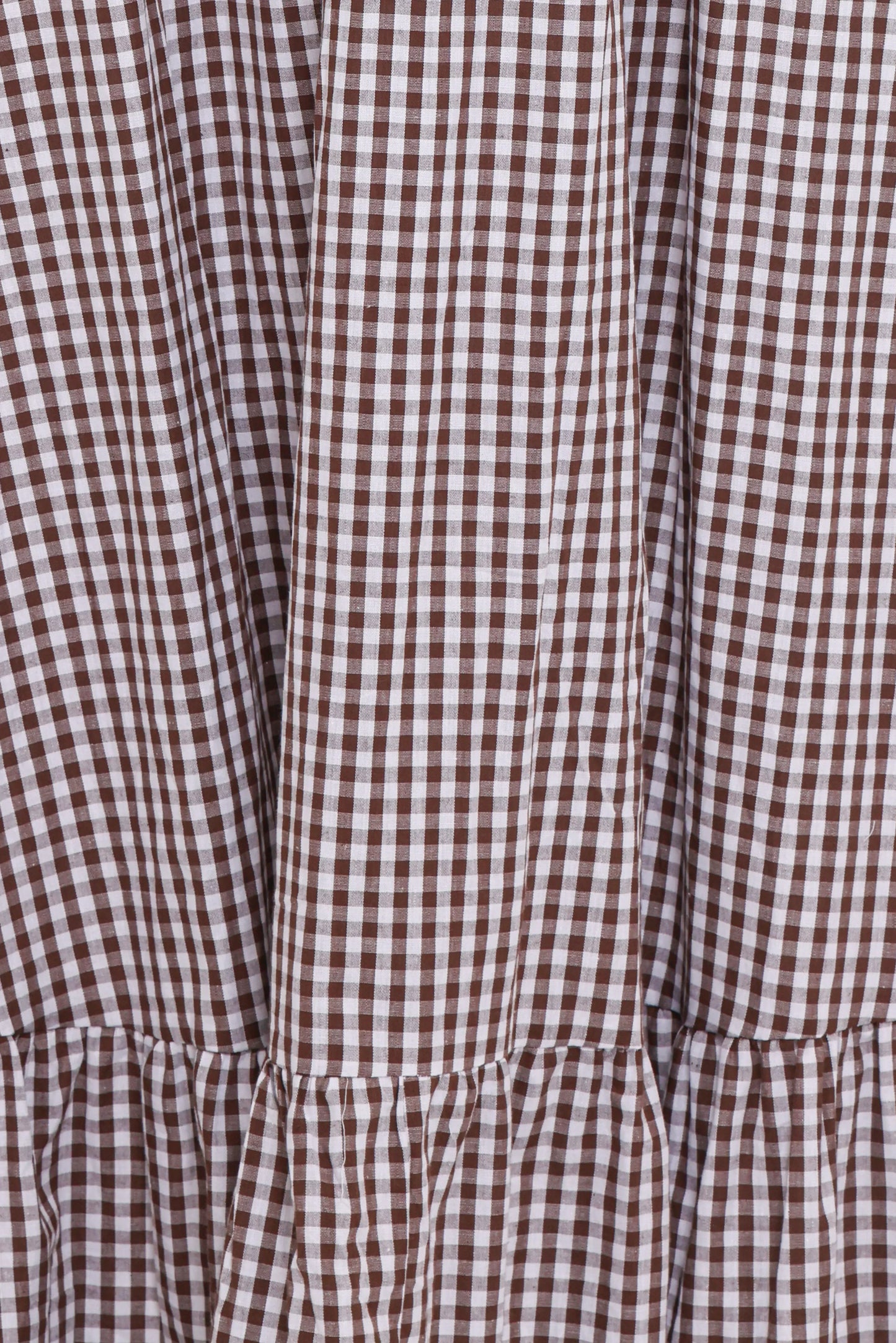 Reid Maxi Dress - Brown Gingham