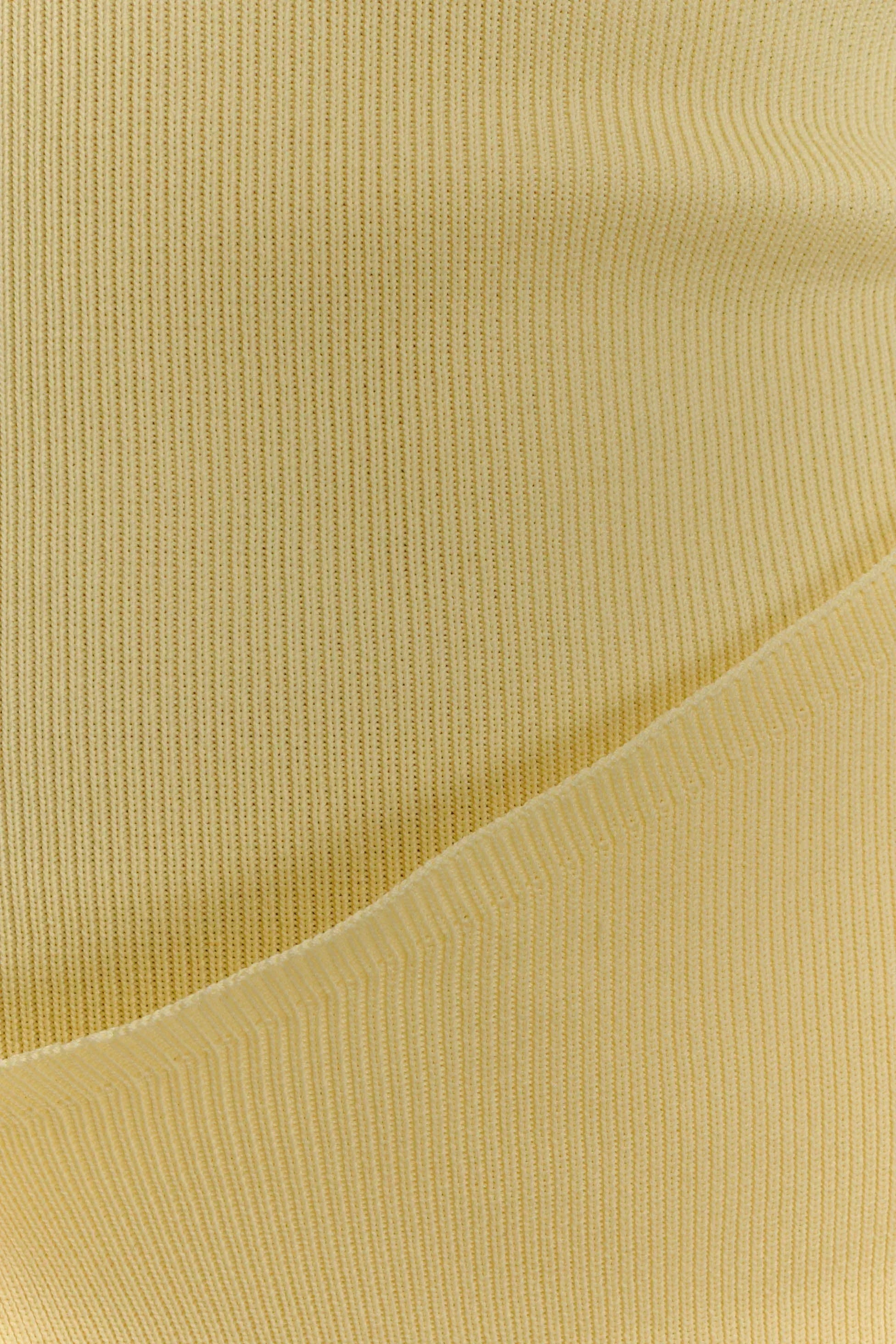 Rian Strapless Knit Mini Dress - Lemon