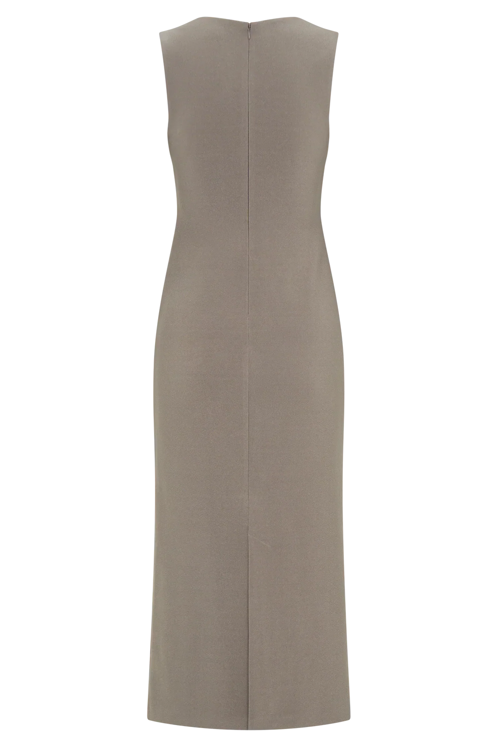 Frida Crepe Midi Dress - Smoke