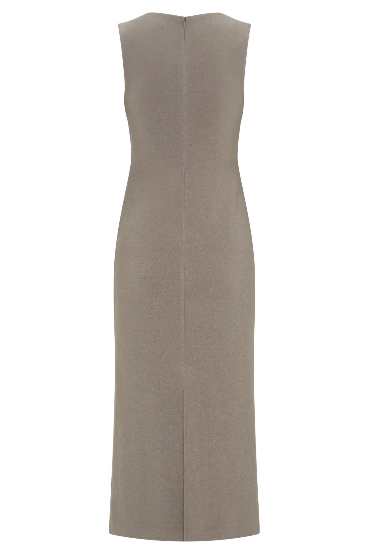 Frida Crepe Midi Dress - Smoke