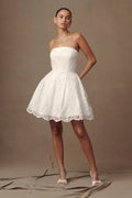 Eileen Lace Mini Dress - White