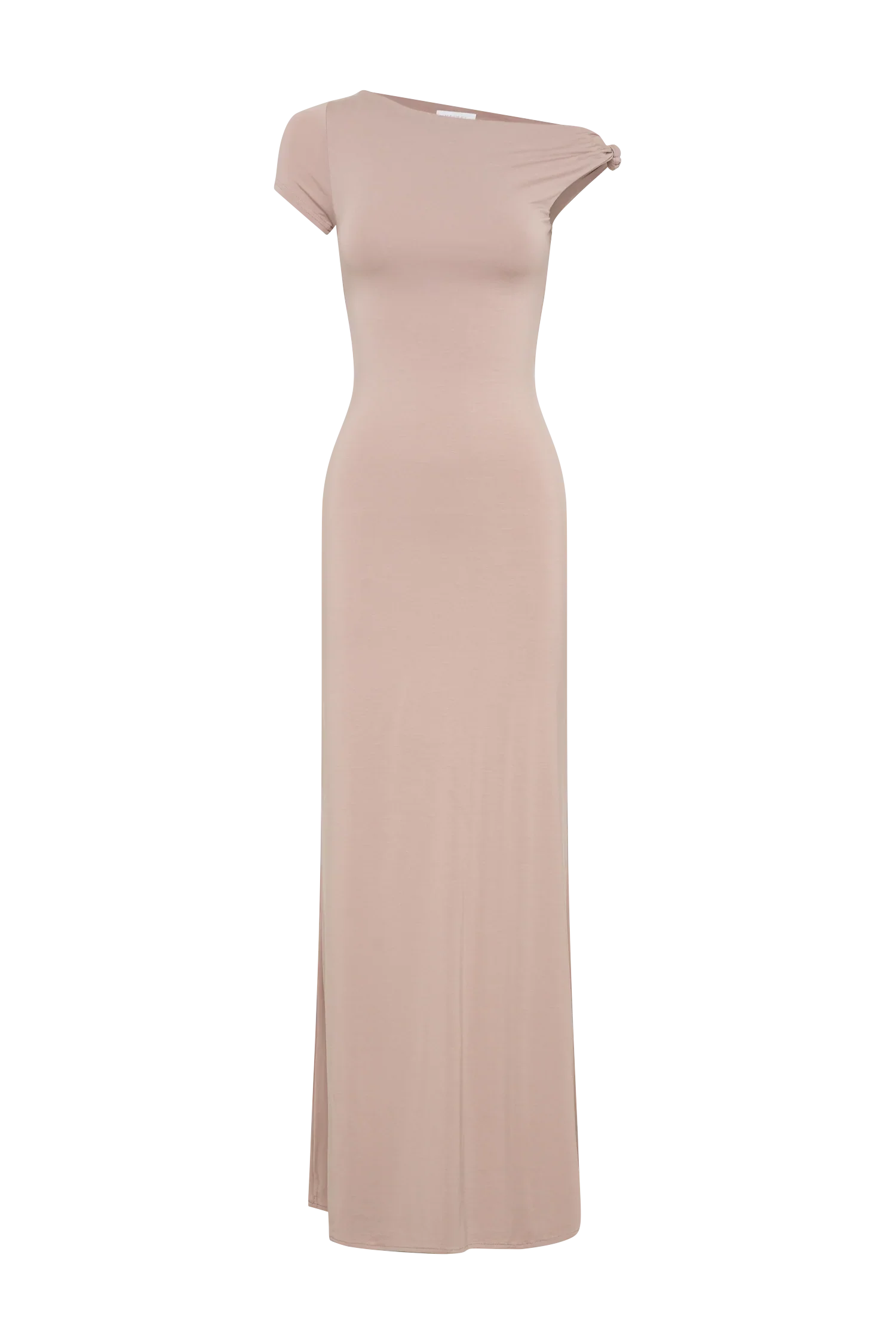 Tamsin Short Sleeve Modal Maxi Dress - Mushroom