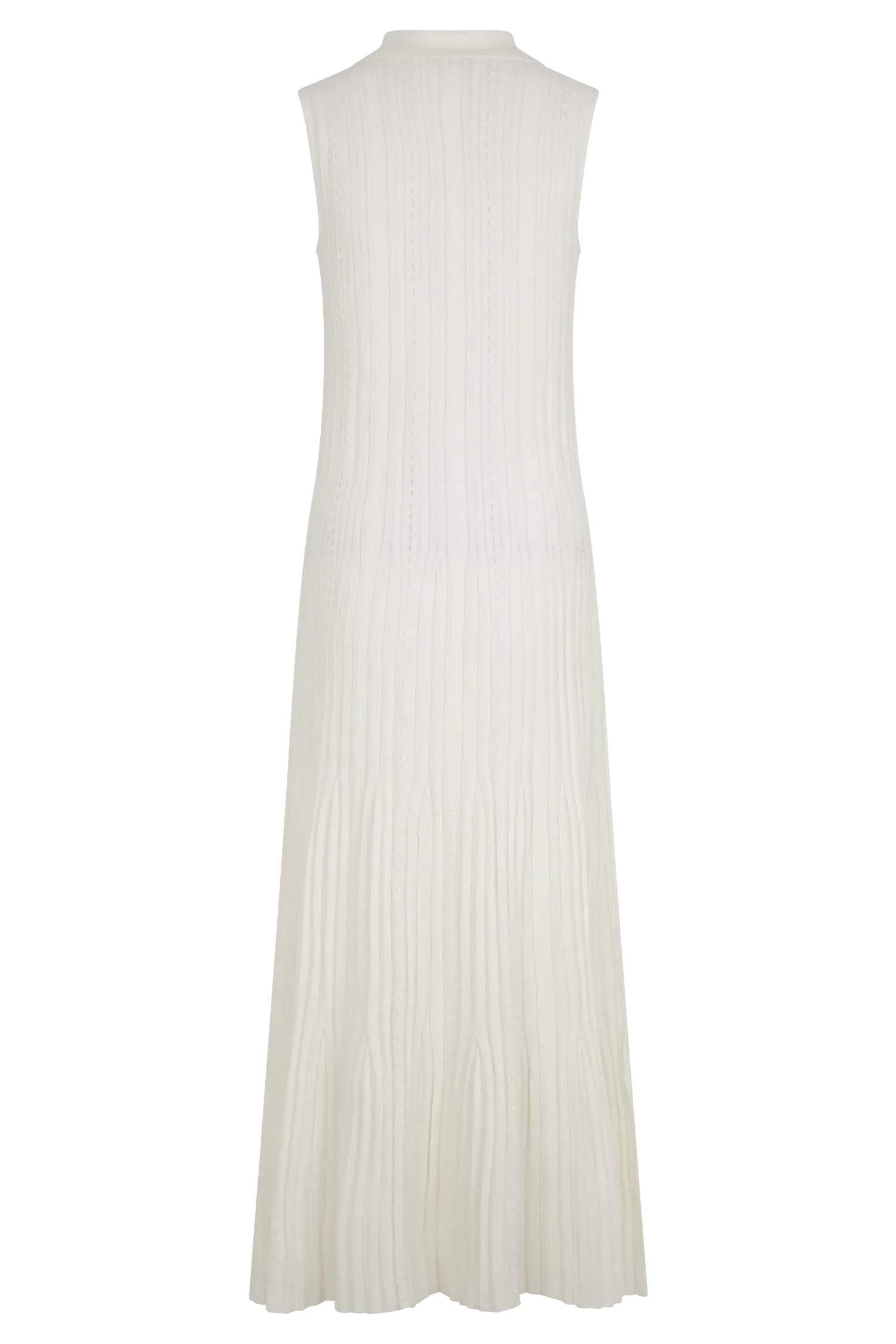 Margie Sleeveless Knit Midi Dress - White