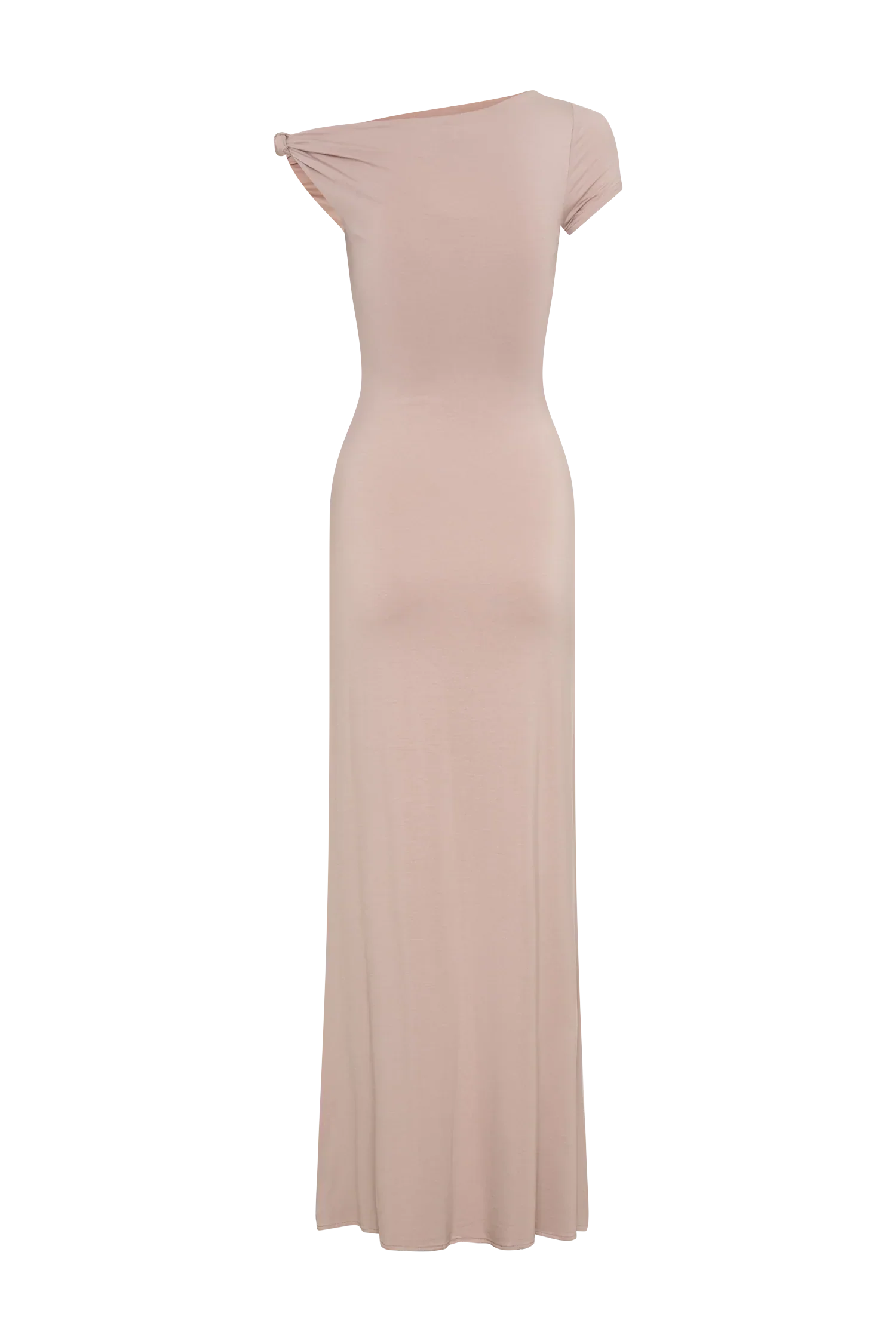 Tamsin Short Sleeve Modal Maxi Dress - Mushroom