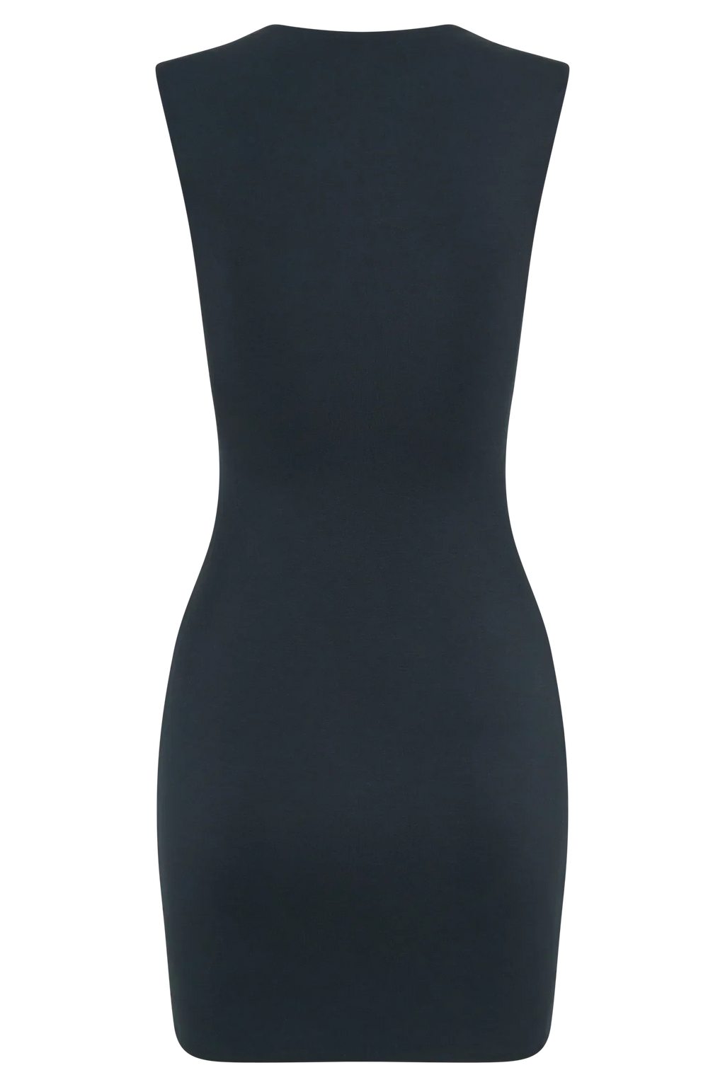 Tatianna Lace Trim Modal Mini Dress - Black