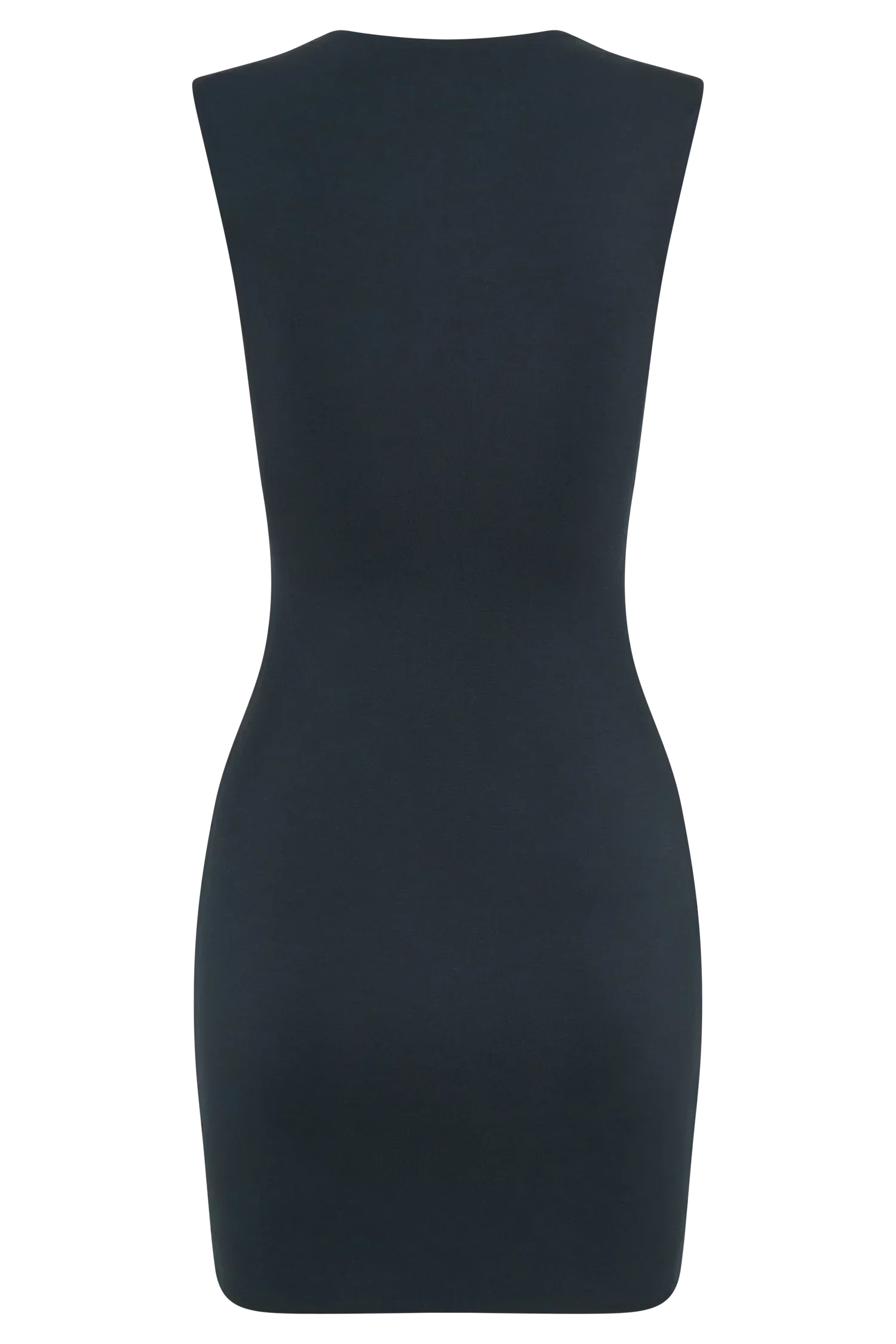 Tatianna Lace Trim Modal Mini Dress - Black