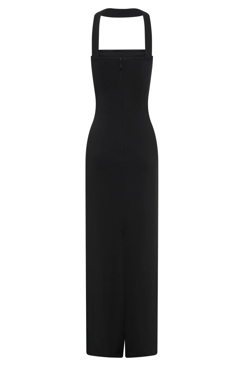 Velma Halter Collar Maxi Dress - Black