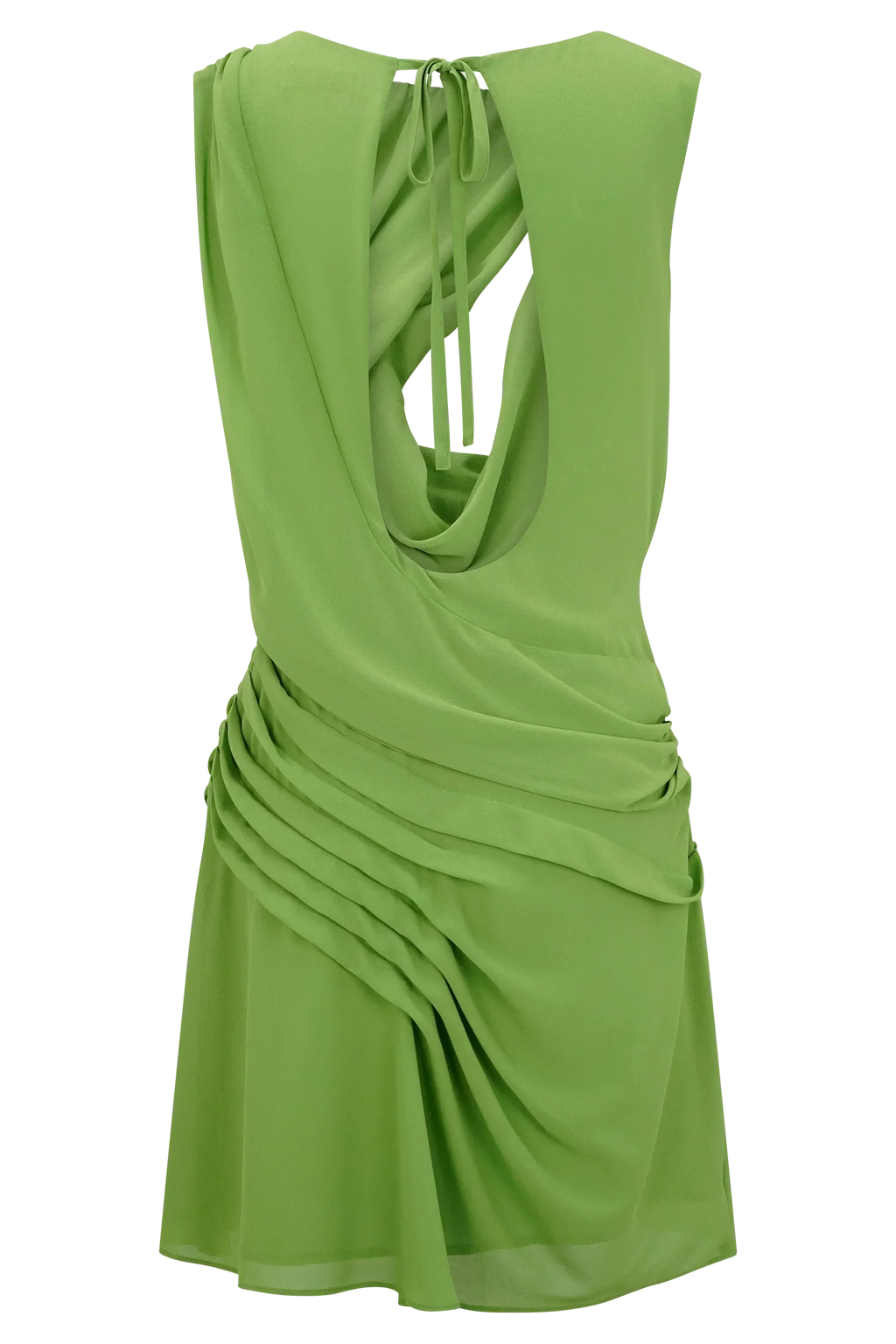 Oria Chiffon Mini Dress - Green