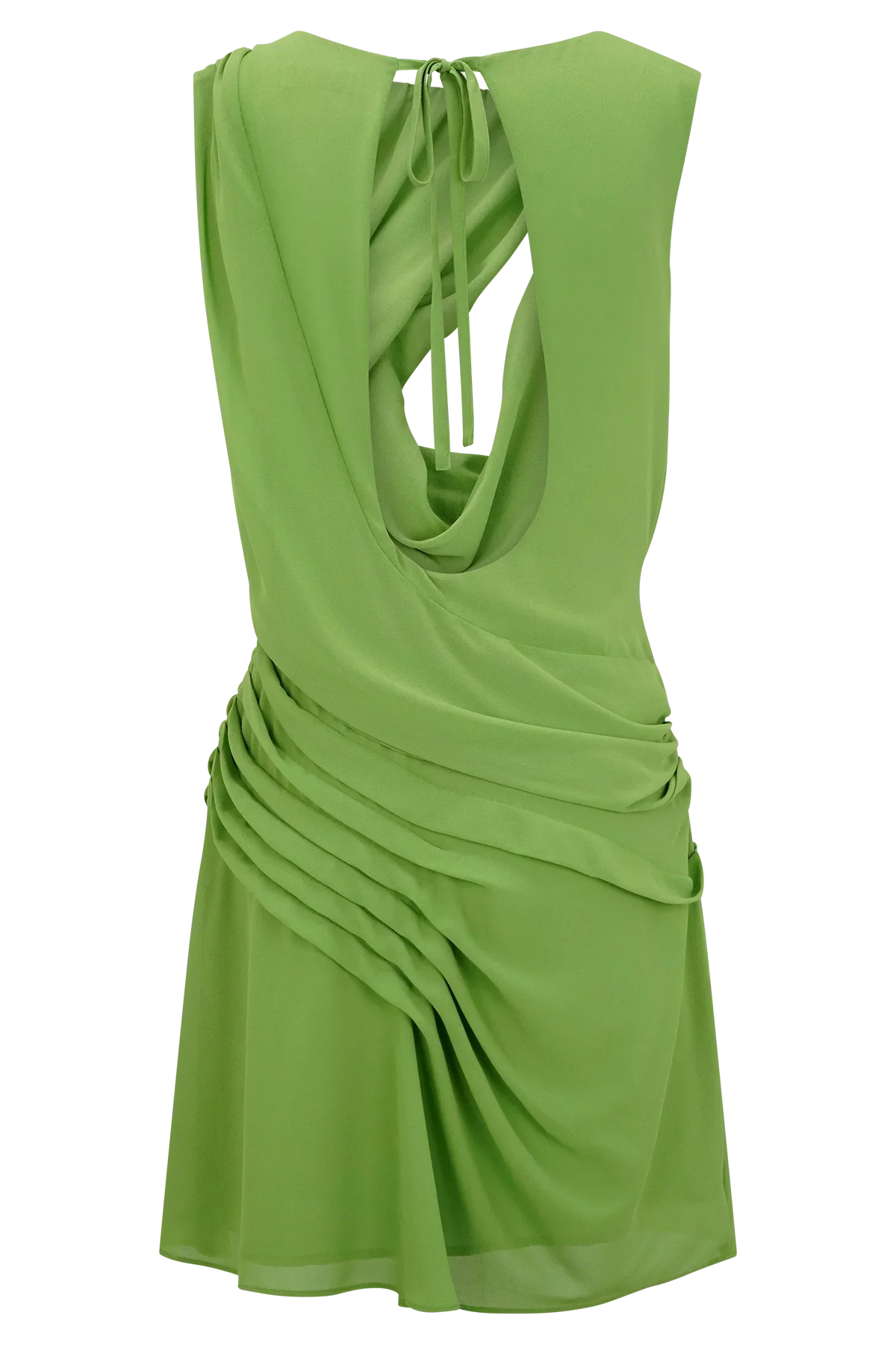 Oria Chiffon Mini Dress - Green