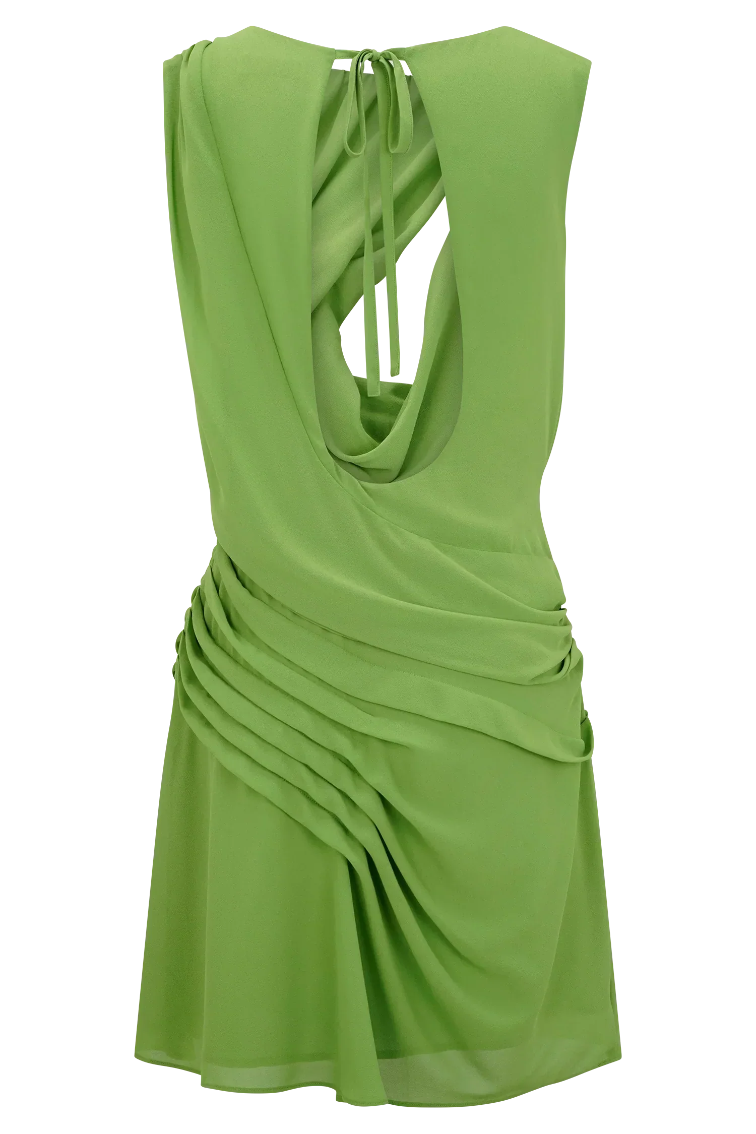 Oria Chiffon Mini Dress - Green
