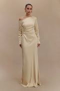Avery Long Sleeve Maxi Dress - Gold