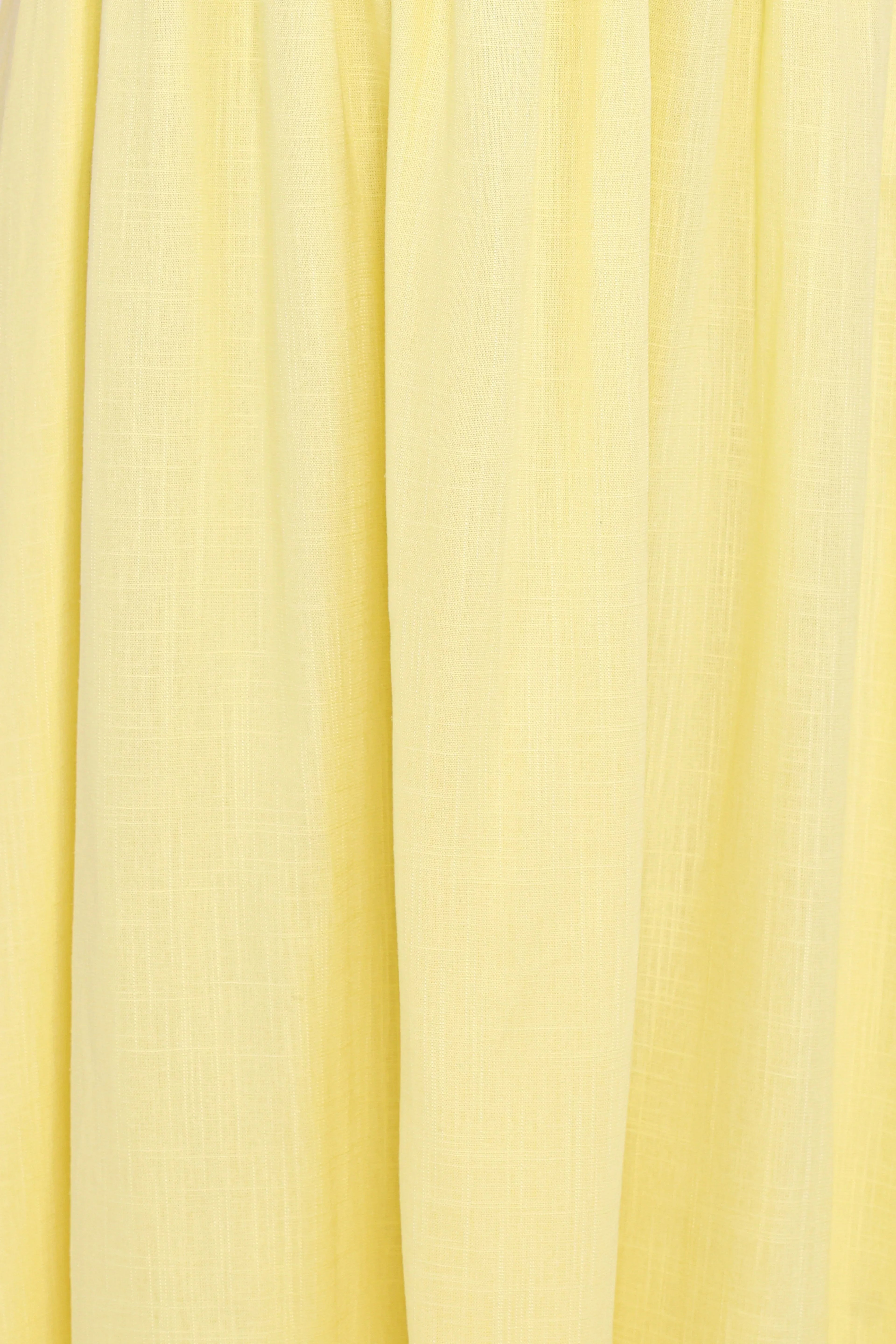 Kayt Strapless Dress - Butter Yellow
