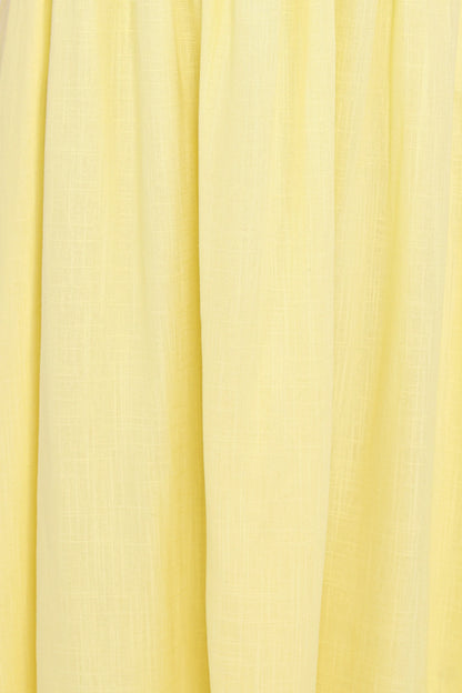 Kayt Strapless Dress - Butter Yellow