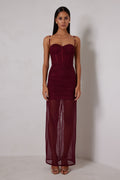 Alicia Dress - Wine