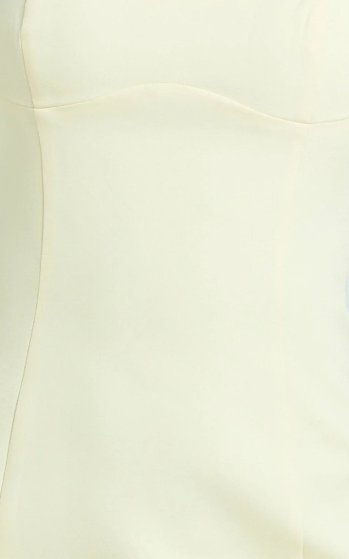 Aretha Mini Dress Corset Panel Dress in Lemon