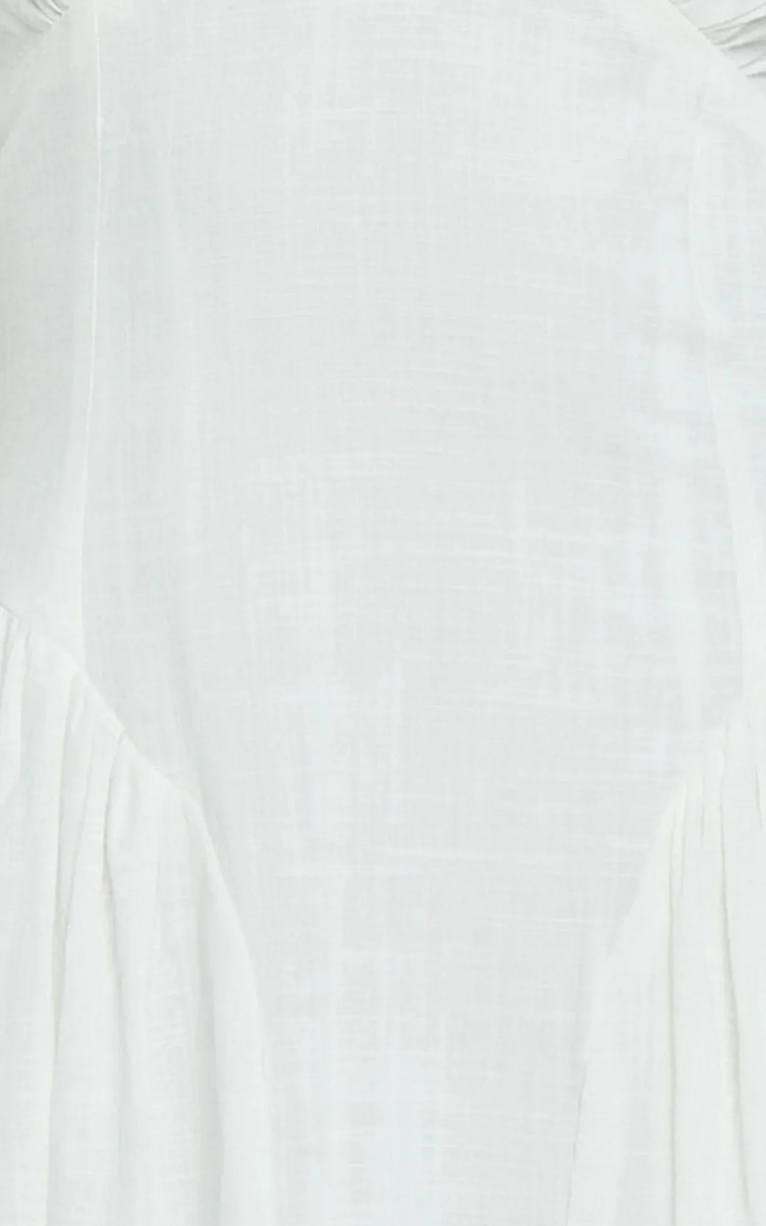 Athena Midi Dress Halter Drop Waist Dress in White