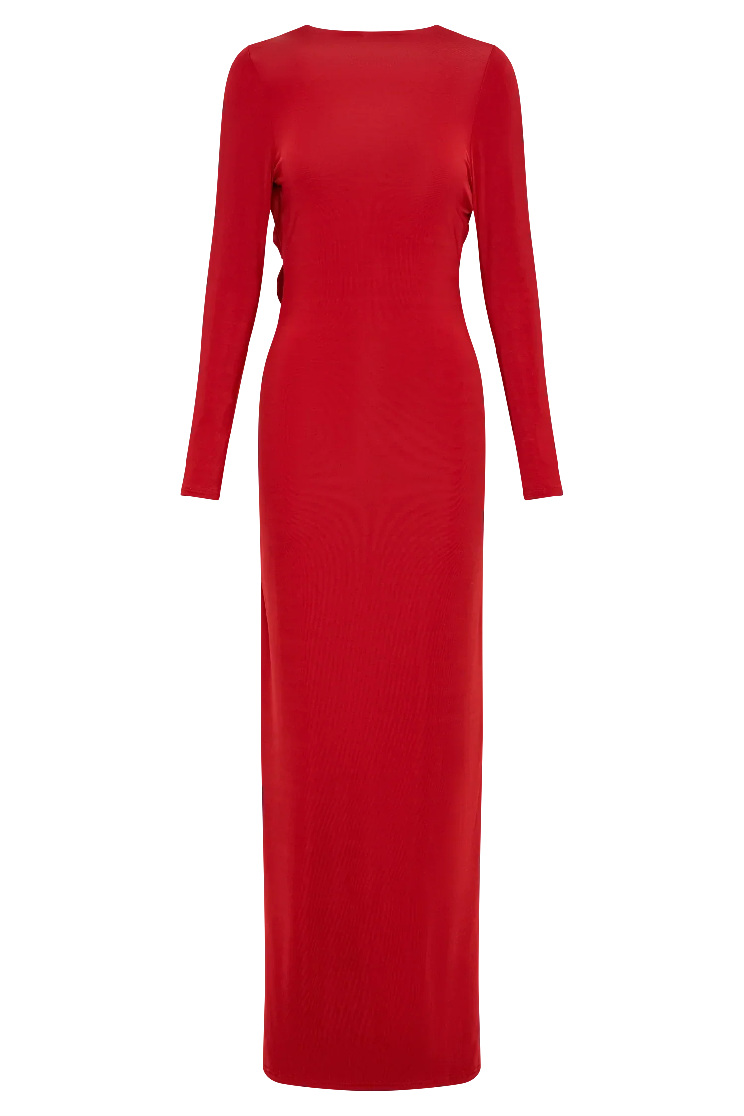 Bennett Slinky Long Sleeve Maxi Dress - Ruby