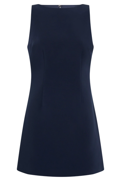 Angela Suiting Mini Dress - Navy