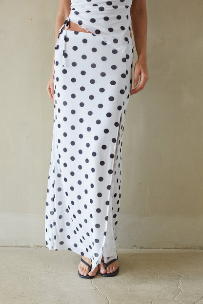 Briar Polka Dot Maxi Skirt