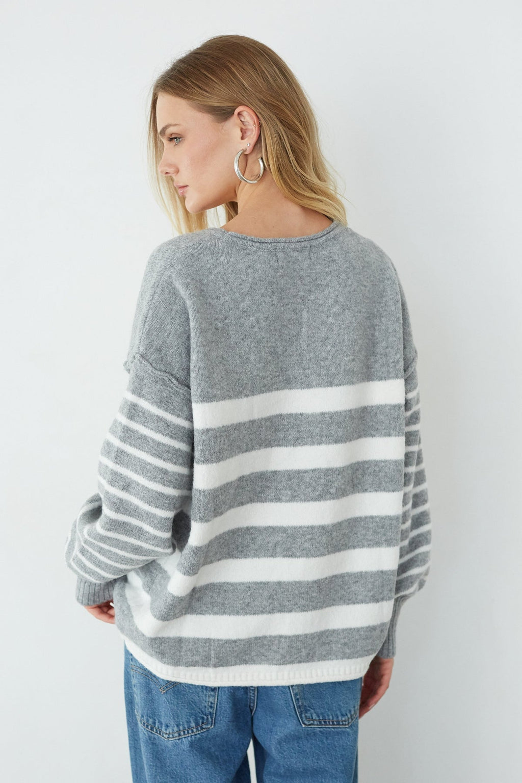Charlotte Oversized Striped Sweater