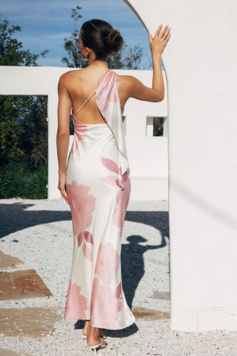 Cove Floral Satin Maxi Dress