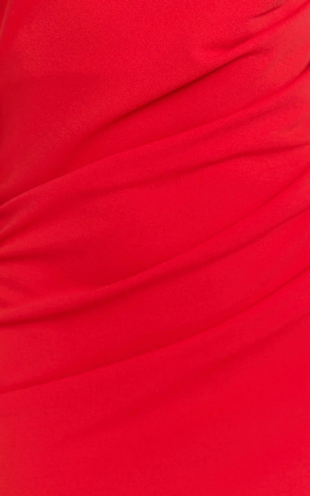 Criselda Maxi Dress One Shoulder Maxi Dress in Red