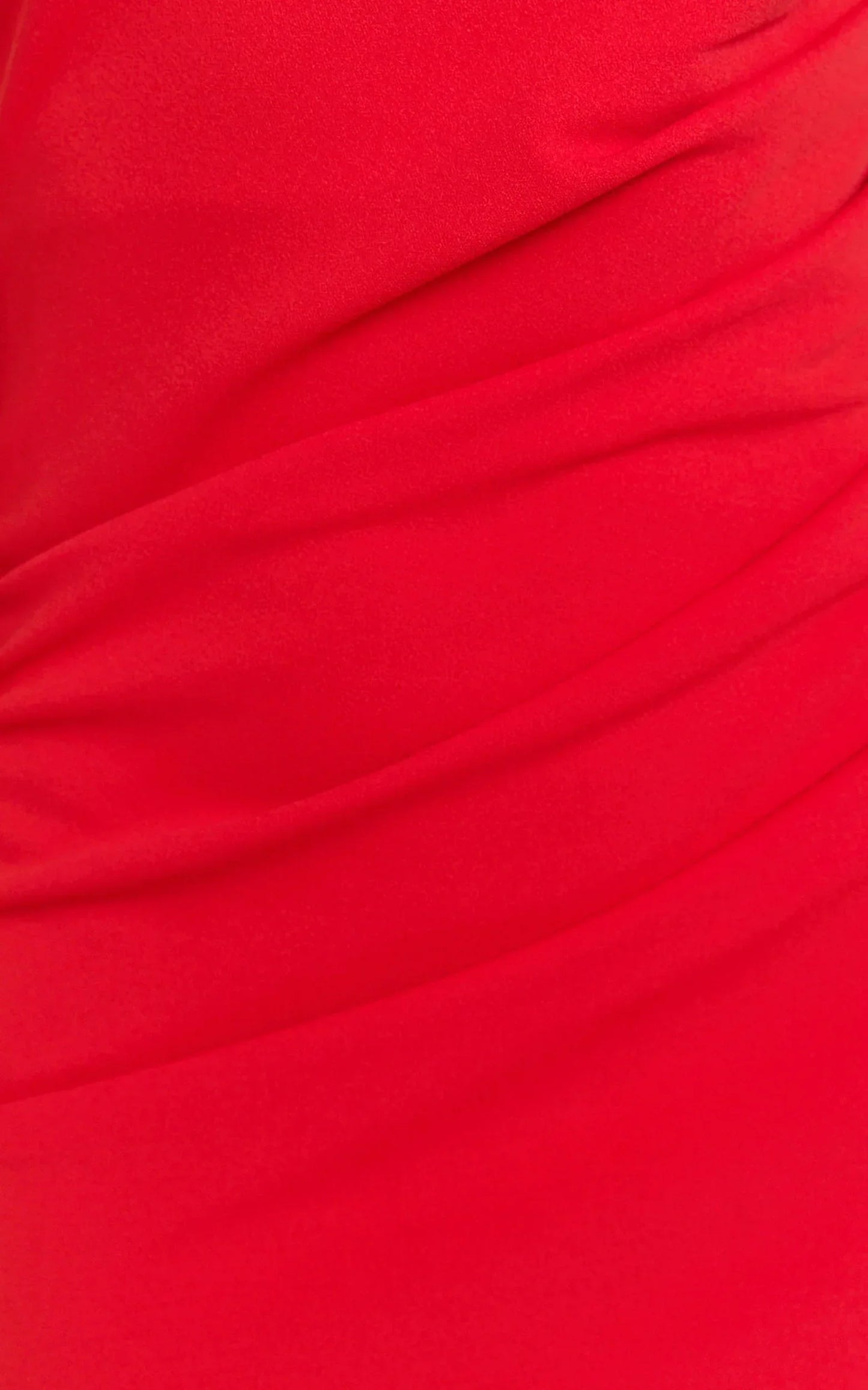 Criselda Maxi Dress One Shoulder Maxi Dress in Red