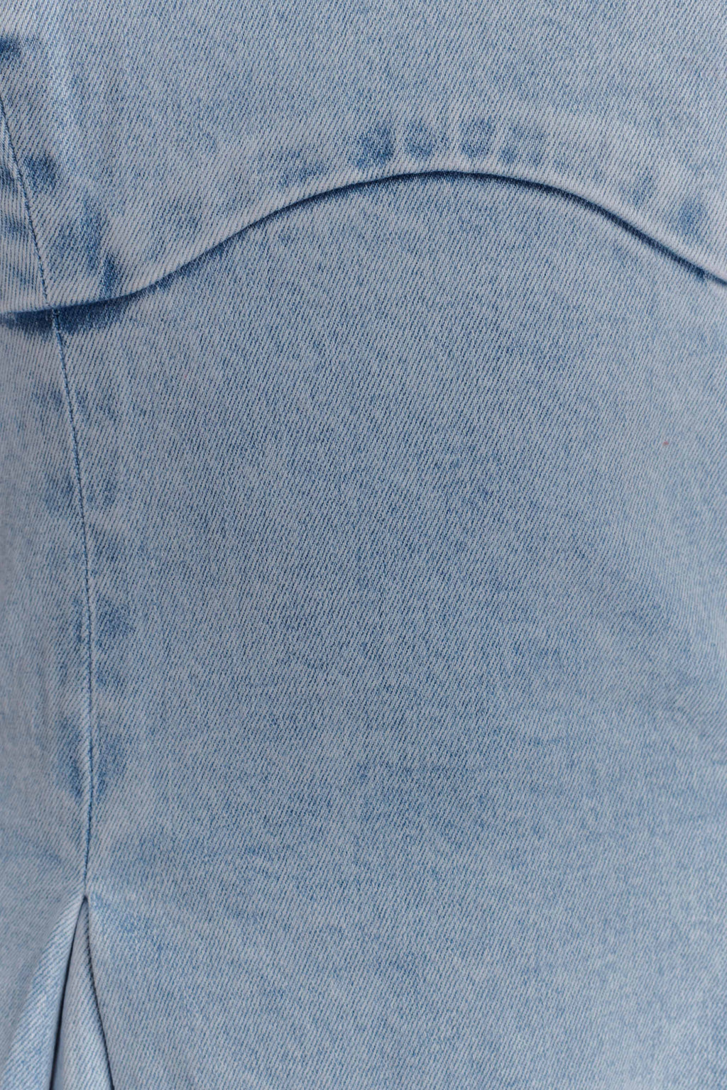 Harlyn Denim Midi Dress - Light Blue