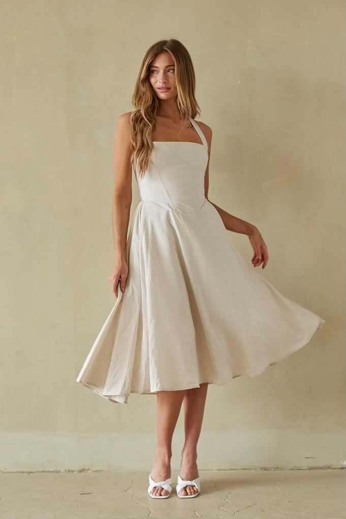 Dorothy Gingham Midi Dress