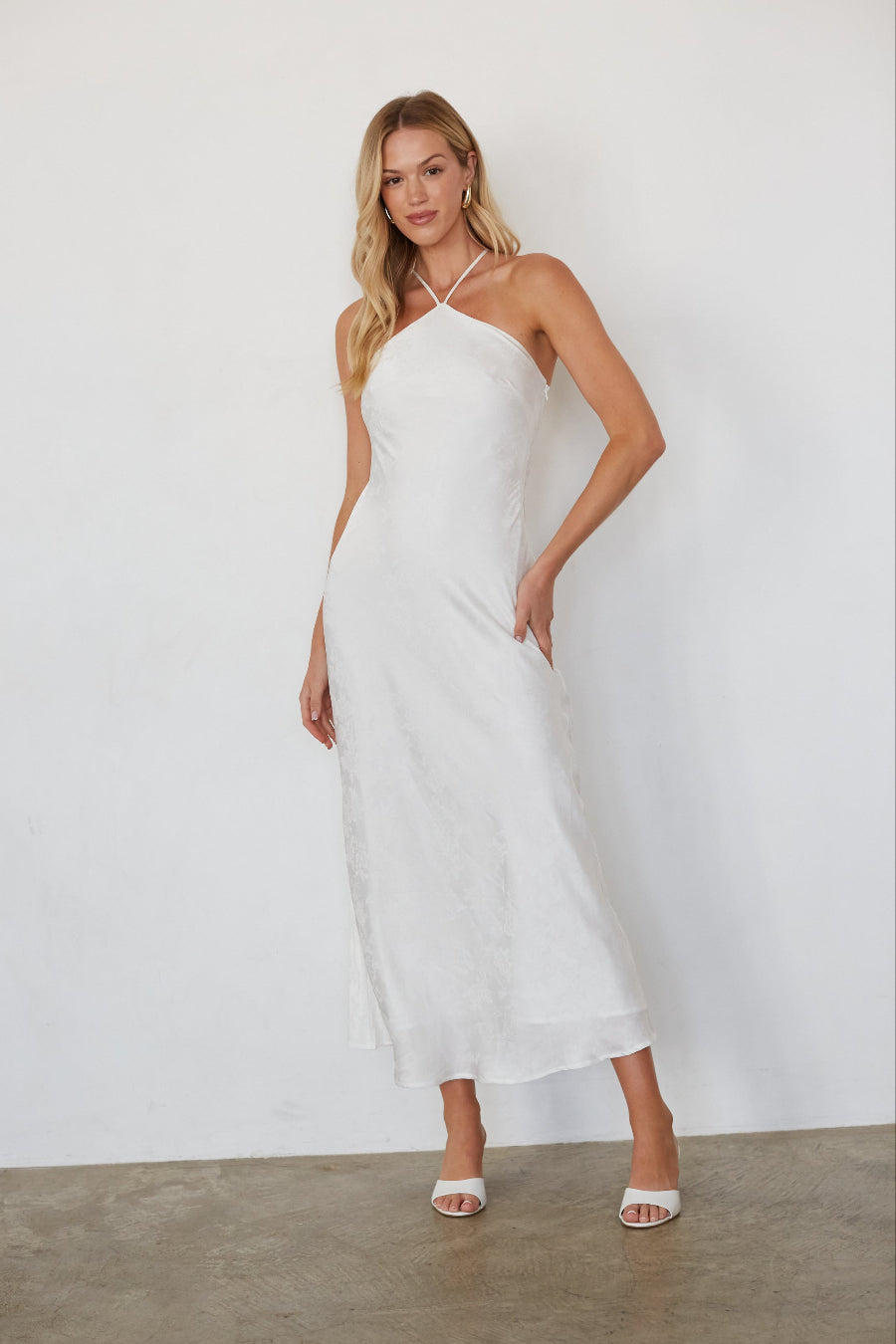 Eliana Open Back Maxi Dress