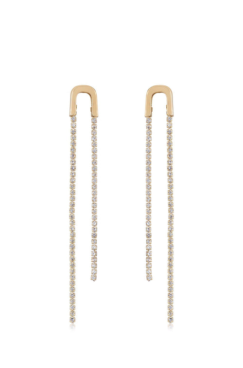 Double Chain Drop Earrings