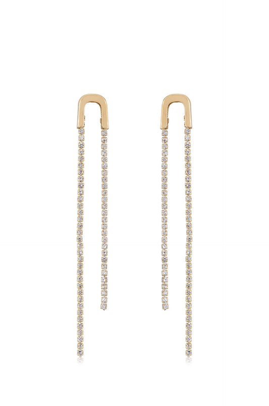 Double Chain Drop Earrings