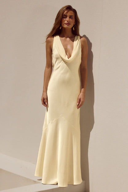 Gabriella Cowl Neck Maxi Dress