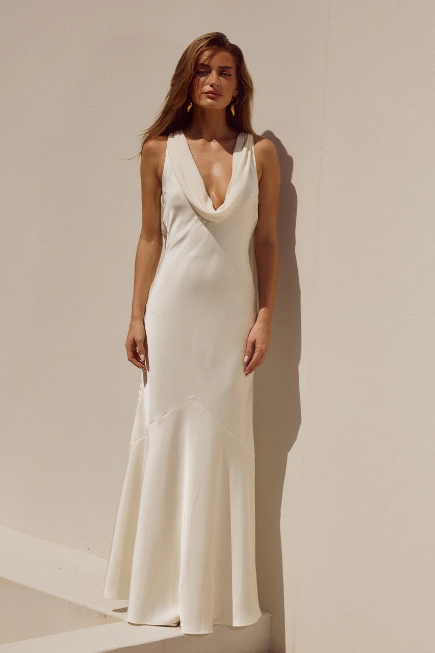 Gabriella Cowl Neck Maxi Dress