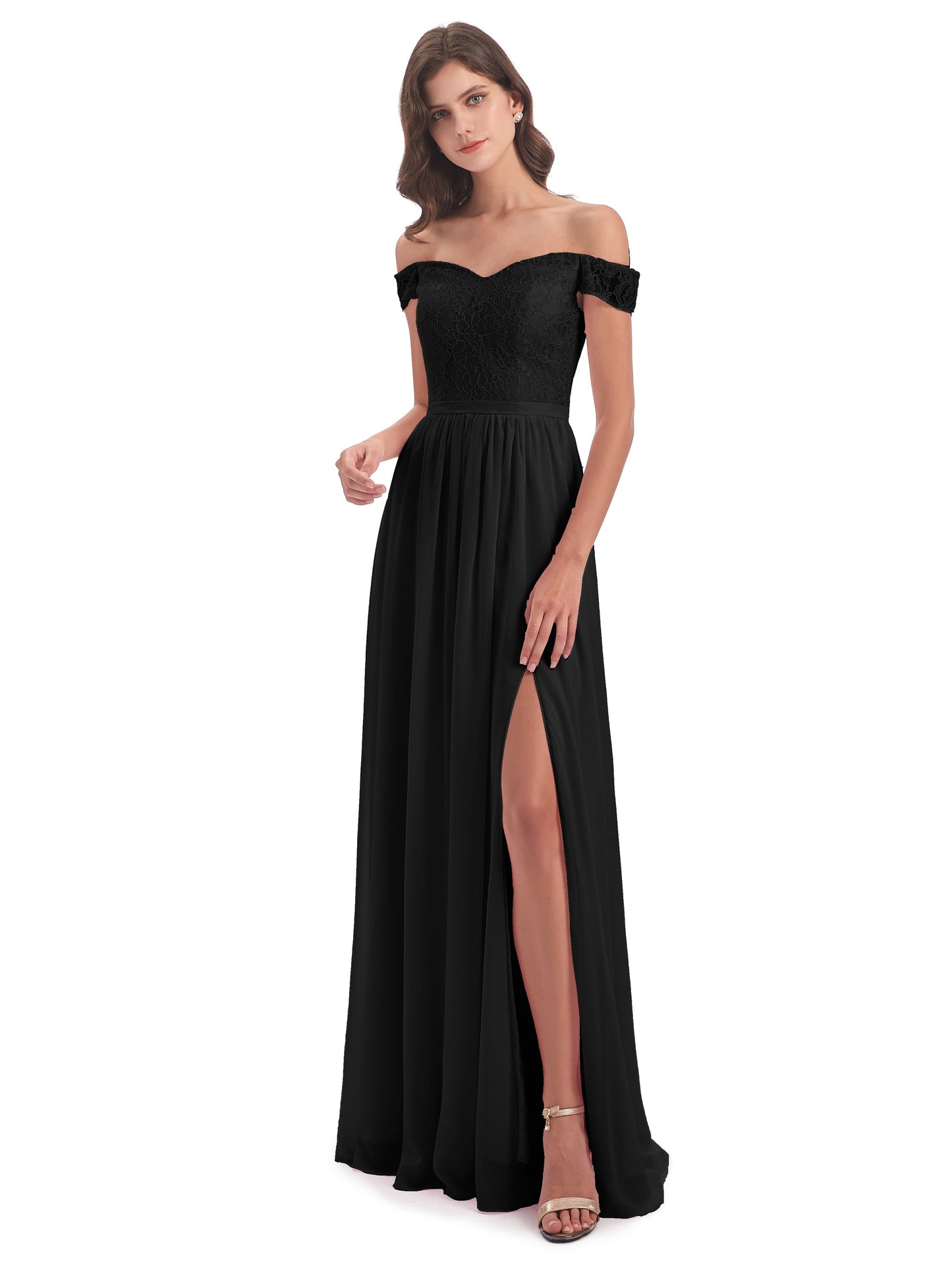 Charlotte Floor Length Off The Shoulder Bridesmaid Dresses