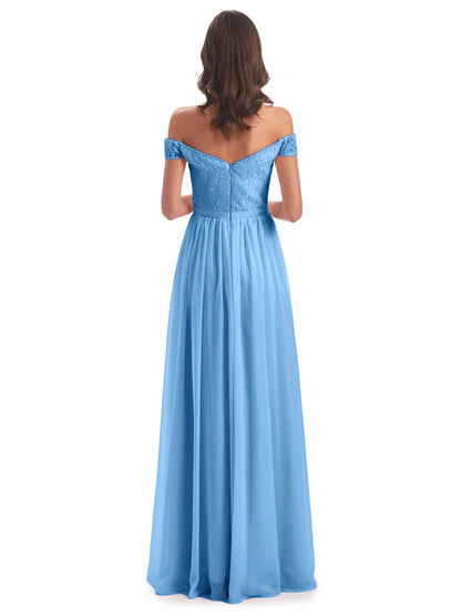 Charlotte Floor Length Off The Shoulder Bridesmaid Dresses